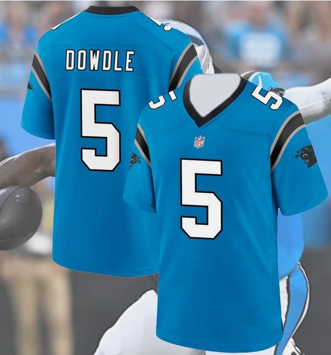 women Carolina Panthers #5 Dowdle blue 2025 Nike NFL jersey
